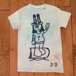 Graphic Tee with Cartoon Print from Japan